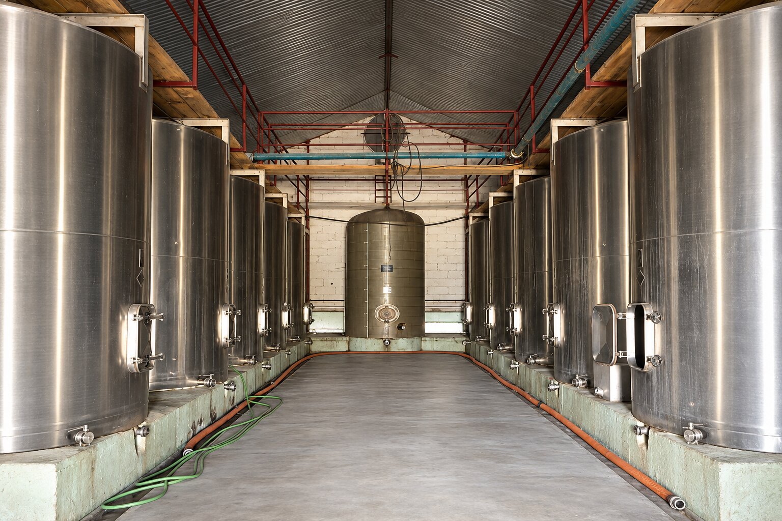 Depósitos de elaboración en la bodega